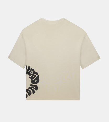 MEN'S  OVERSIZE SHORT SLEEVE T-SHIRT - BEIGE