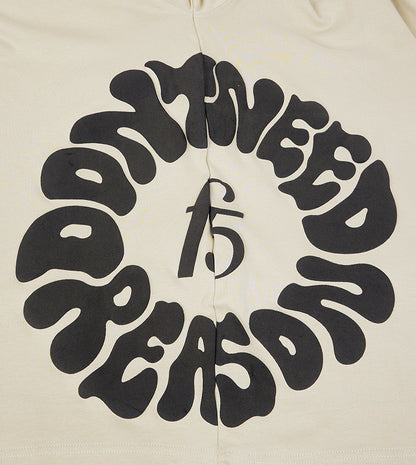 MEN'S  OVERSIZE SHORT SLEEVE T-SHIRT - BEIGE