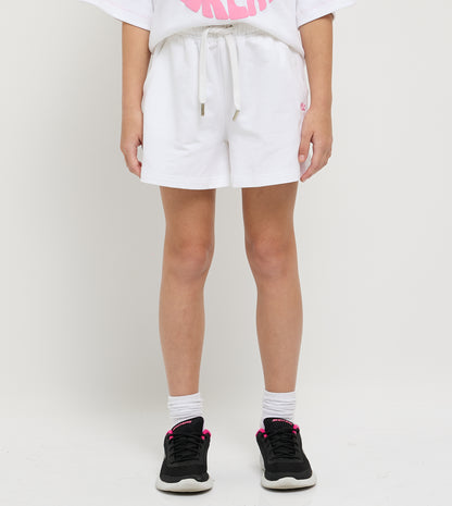 Girl's Sweat Shorts With Front Embroidery