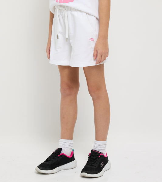 Girl's Sweat Shorts With Front Embroidery