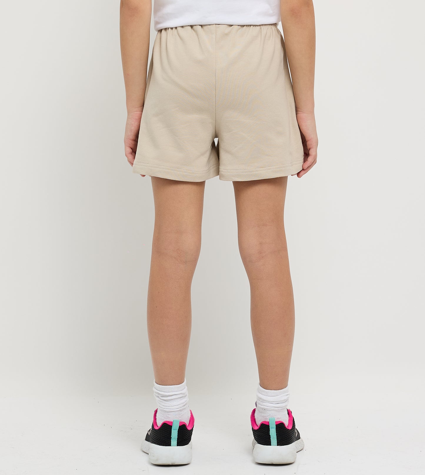 Girl's Sweat Shorts With Front Embroidery