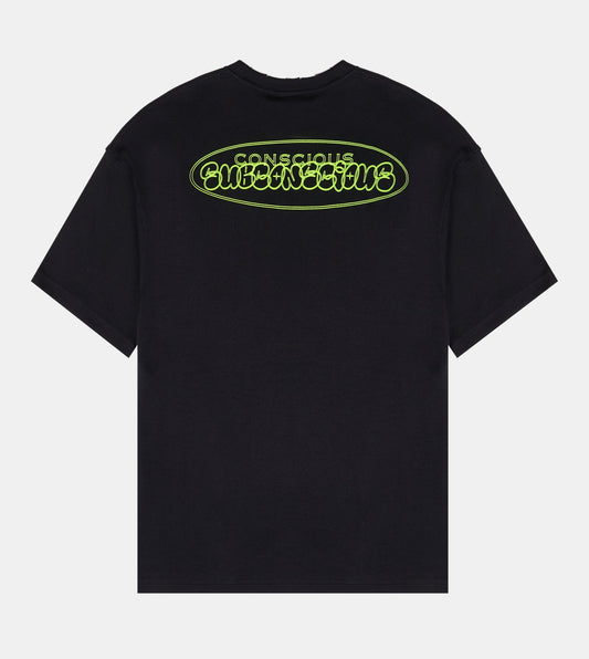 KIDS OVERSIZED SHORT SLEEVE T-SHIRT - BLACK