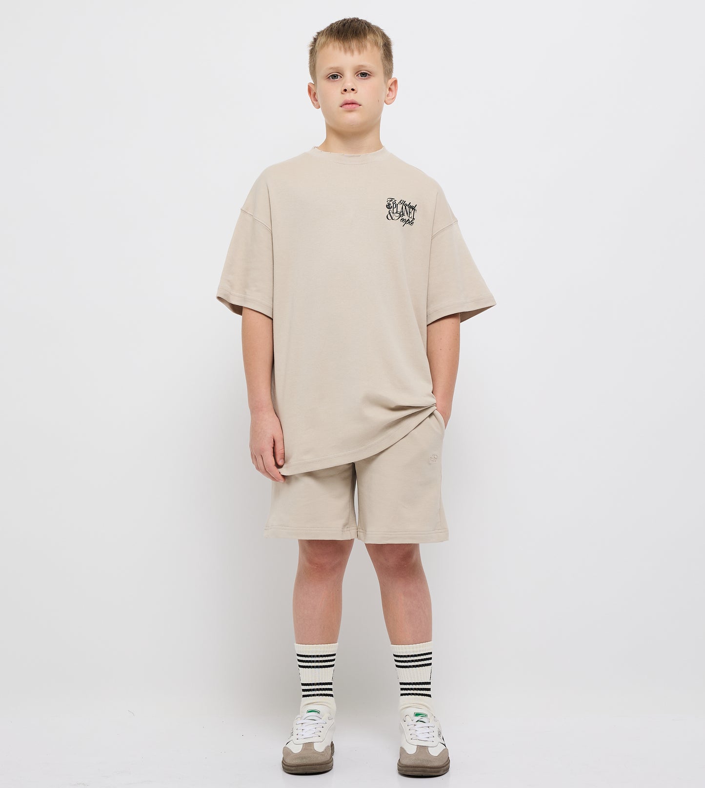 Boy's Sweat Shorts With Front Embroidery