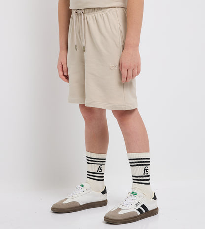 Boy's Sweat Shorts With Front Embroidery