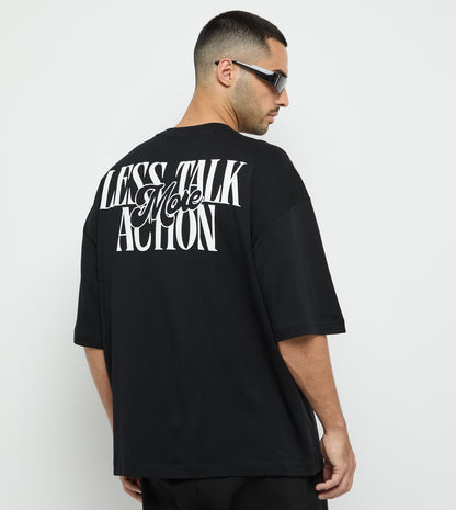 Men's F5 Less Talk More Action Oversized T-Shirt