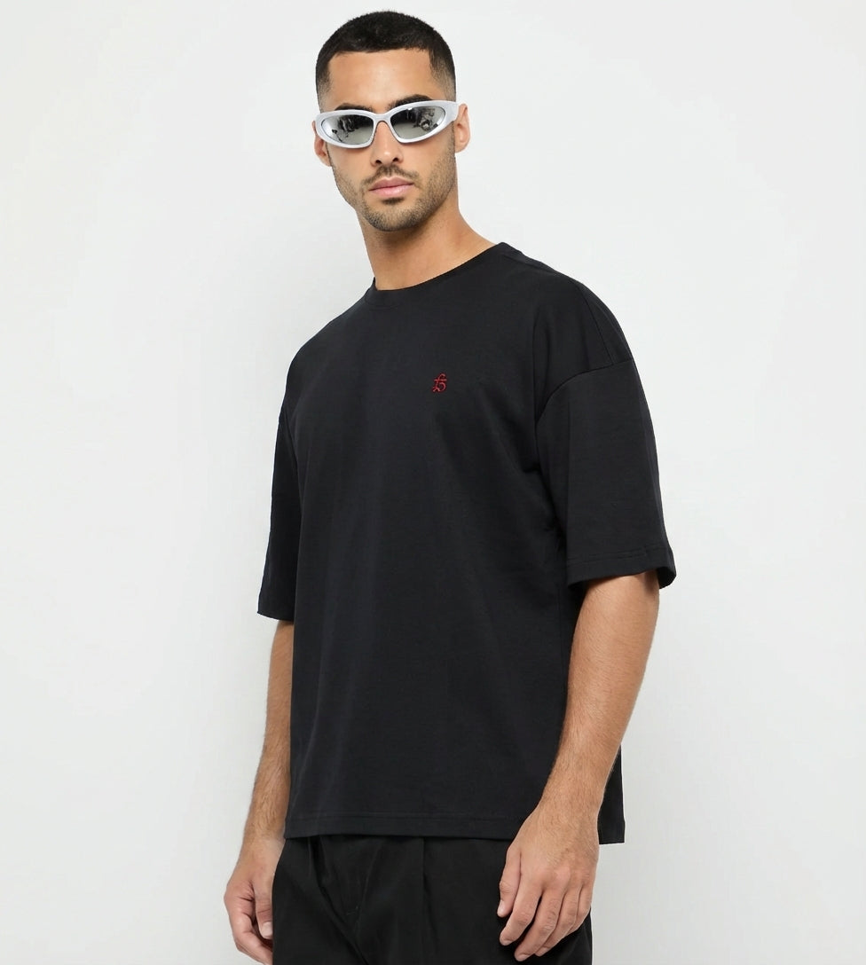 Oversized Arabic Printed T-Shirt