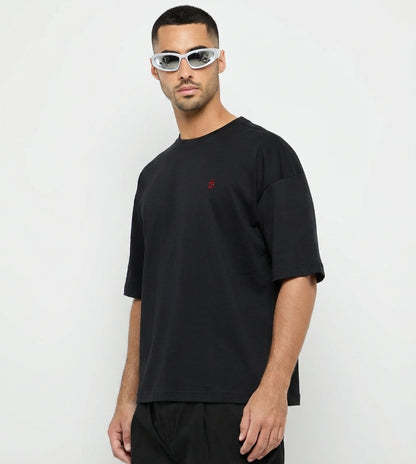 Oversized Arabic Printed T-Shirt
