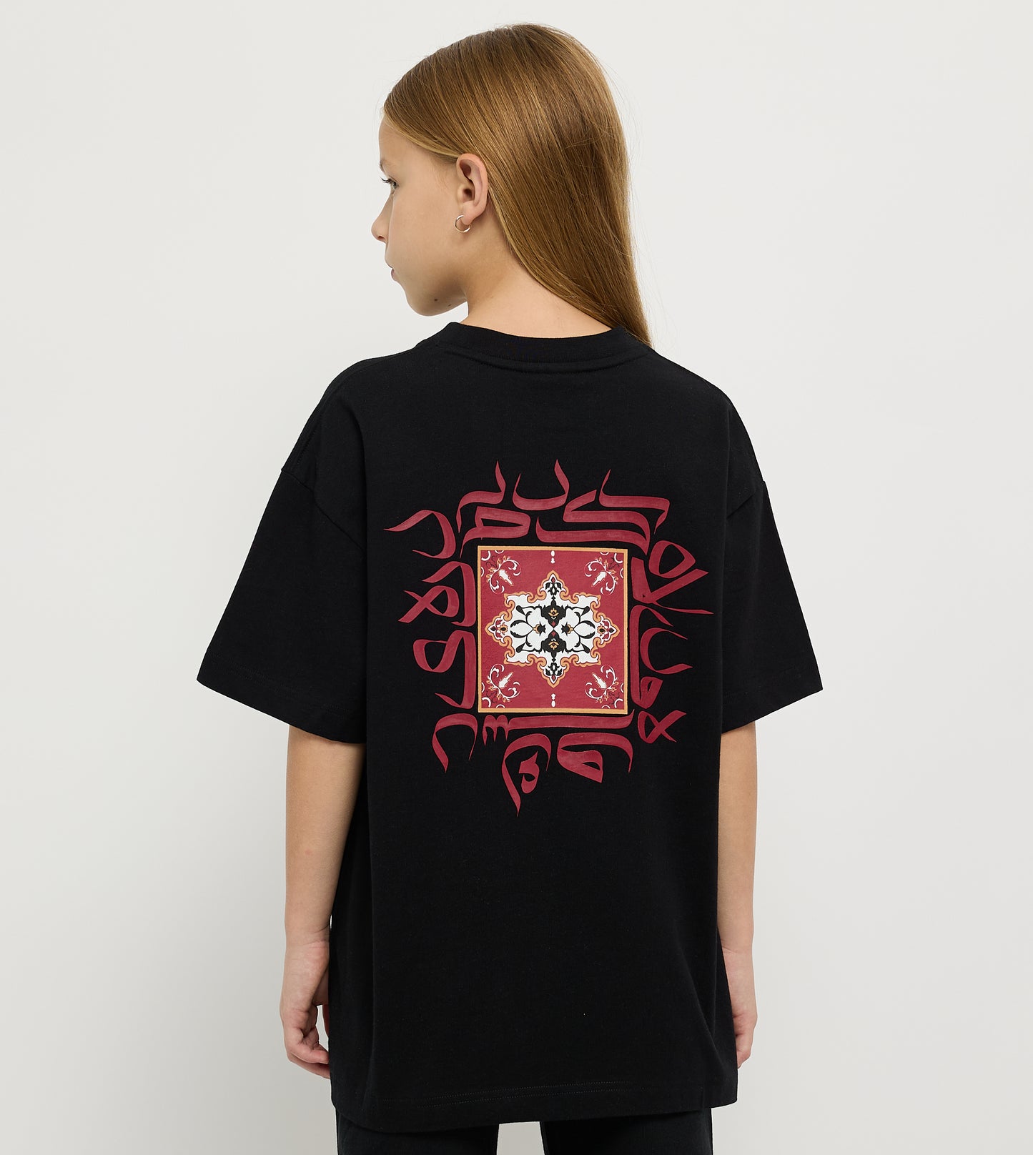 Girl's Oversized Printed T-Shirt