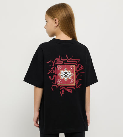 Girl's Oversized Printed T-Shirt
