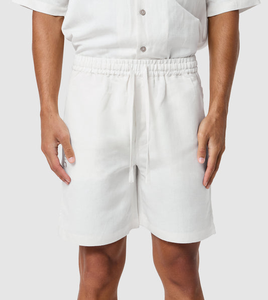 Men's Linen Embroidered Shorts