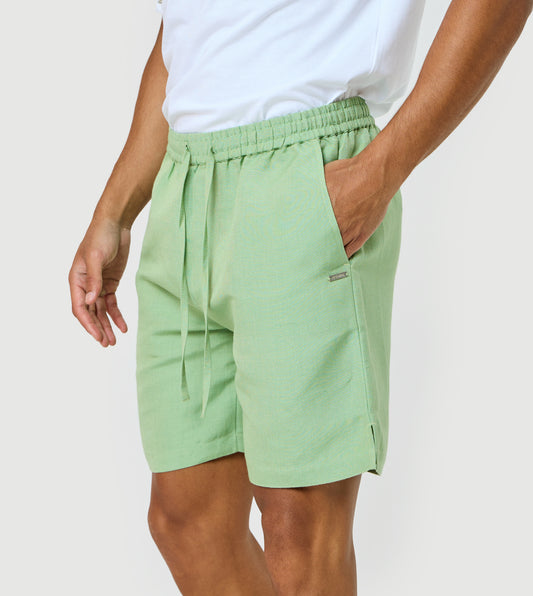 Men's Linen Embroidered Shorts