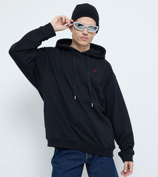 Men Oversized Printed Hoodie