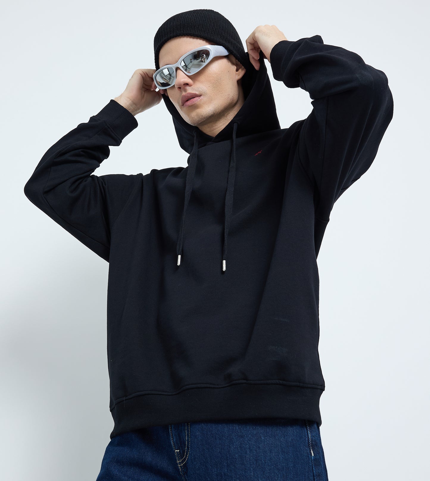 Men Oversized Printed Hoodie