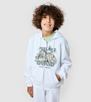 F5 Oversized Zip-Up Hoodie - Boys