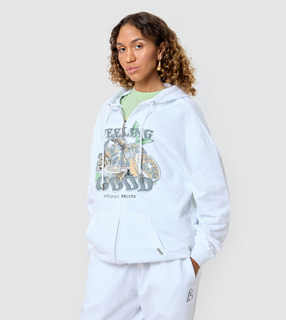 F5 Oversized Zip-Up Hoodie