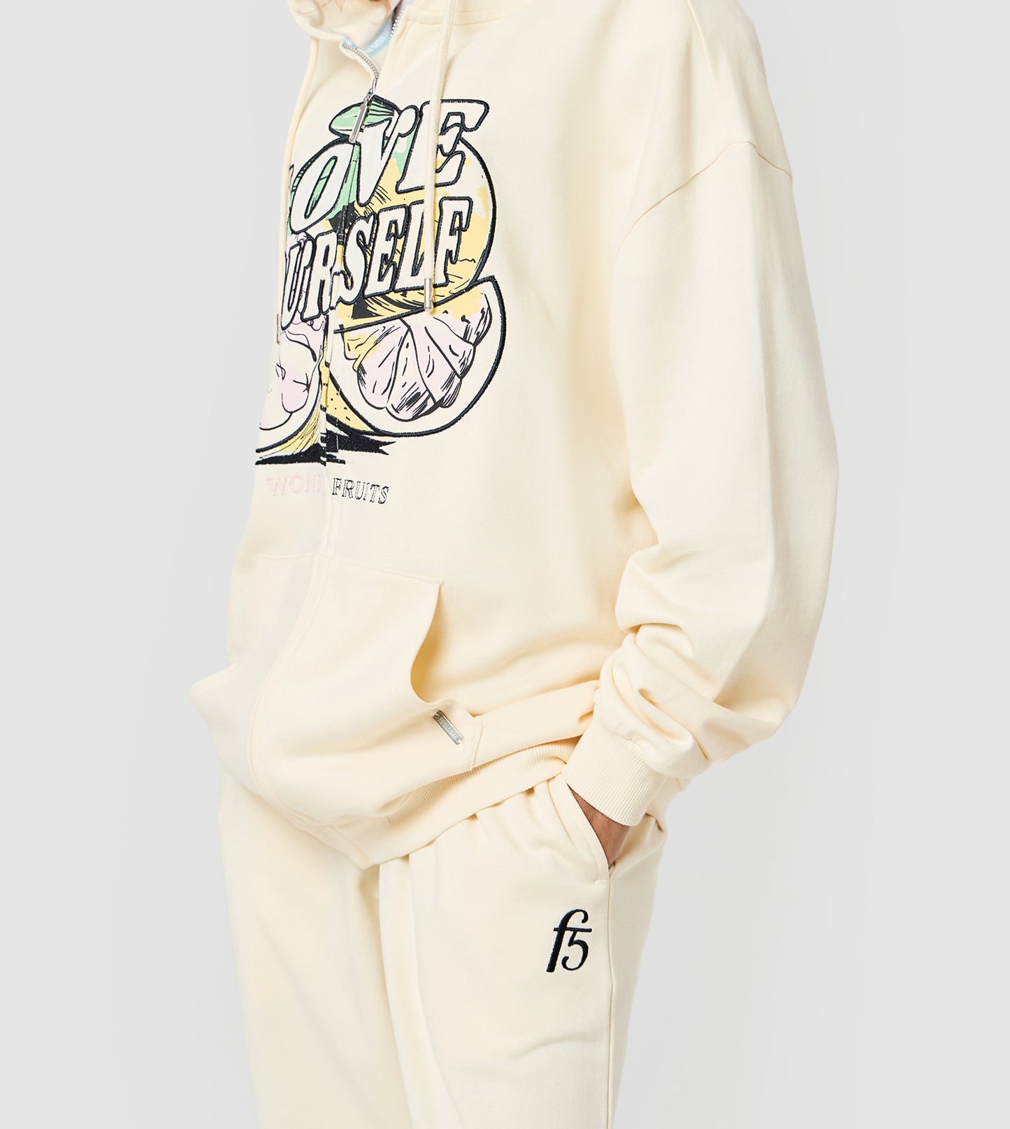 F5 Oversized Zip-Up Hoodie