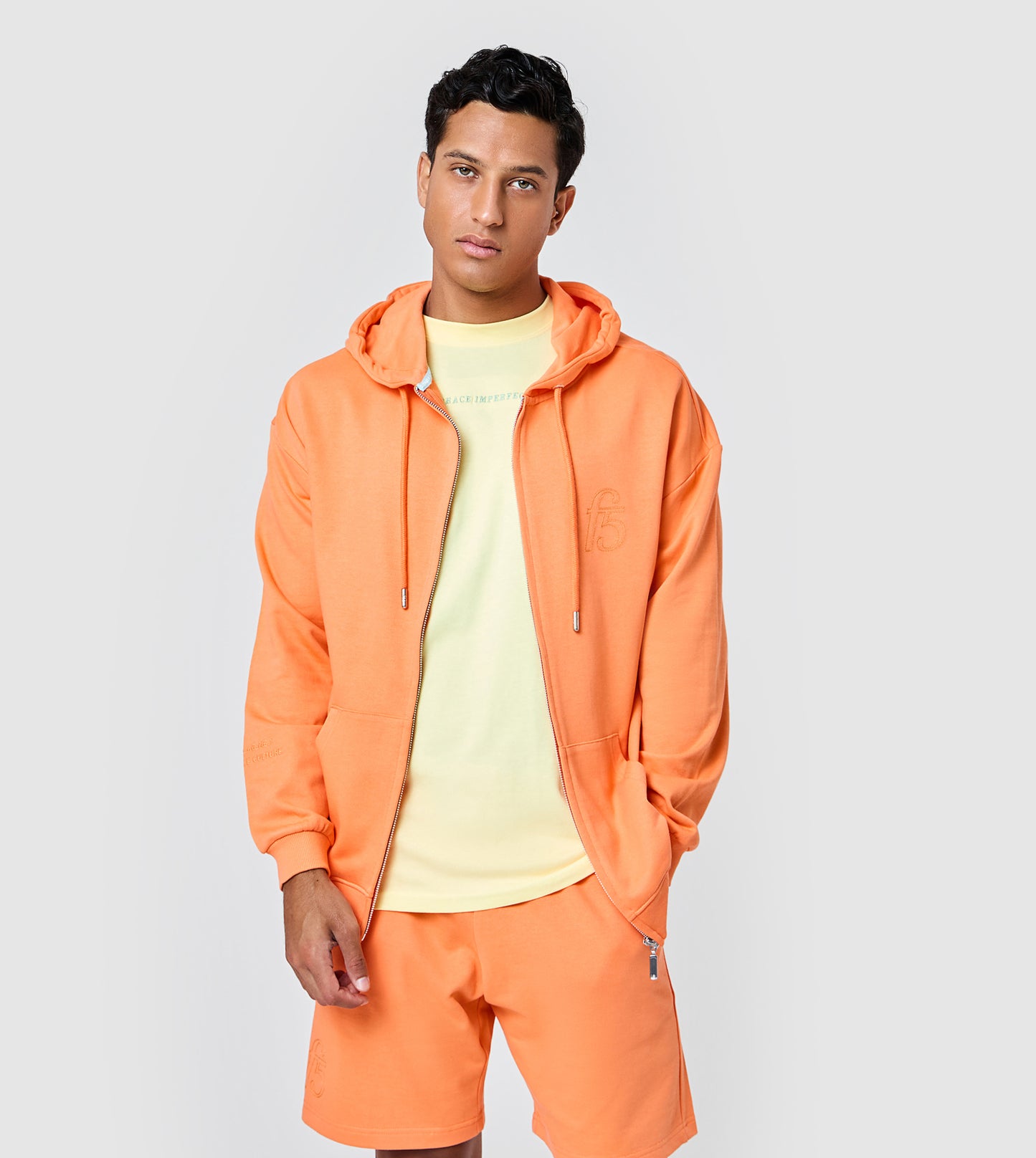 F5 Oversized Zip-Up Hoodie