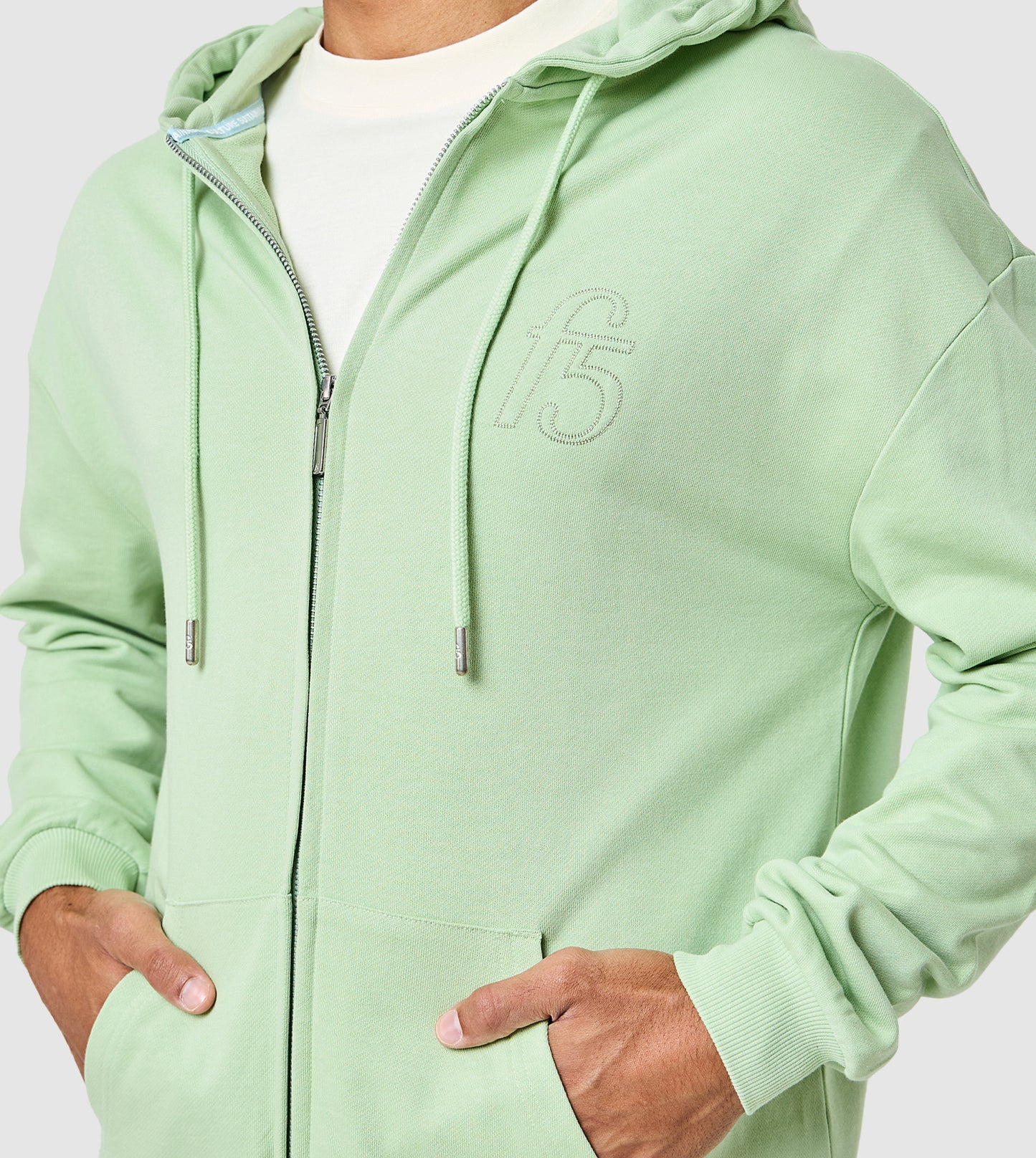 F5 Oversized Zip-Up Hoodie