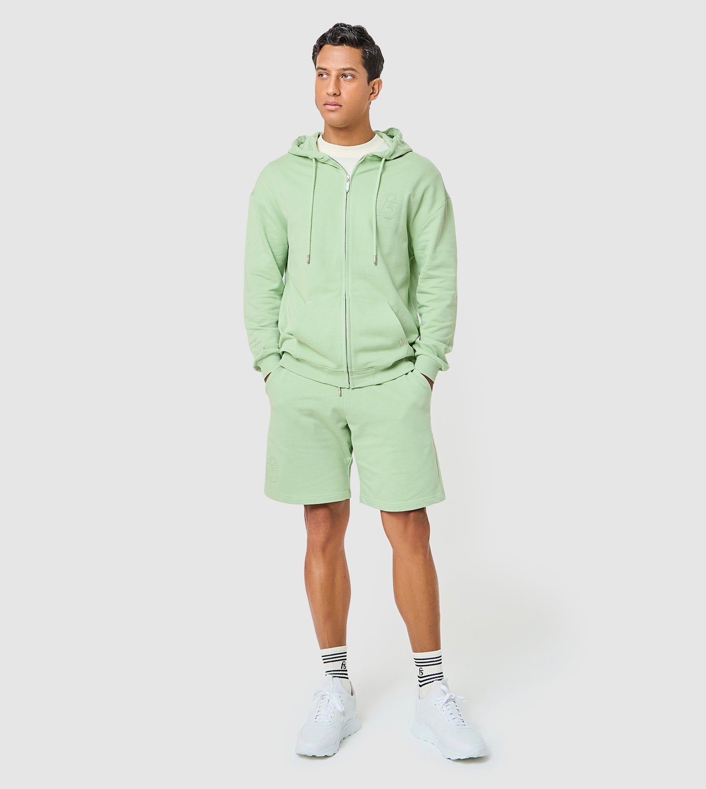 F5 Oversized Zip-Up Hoodie