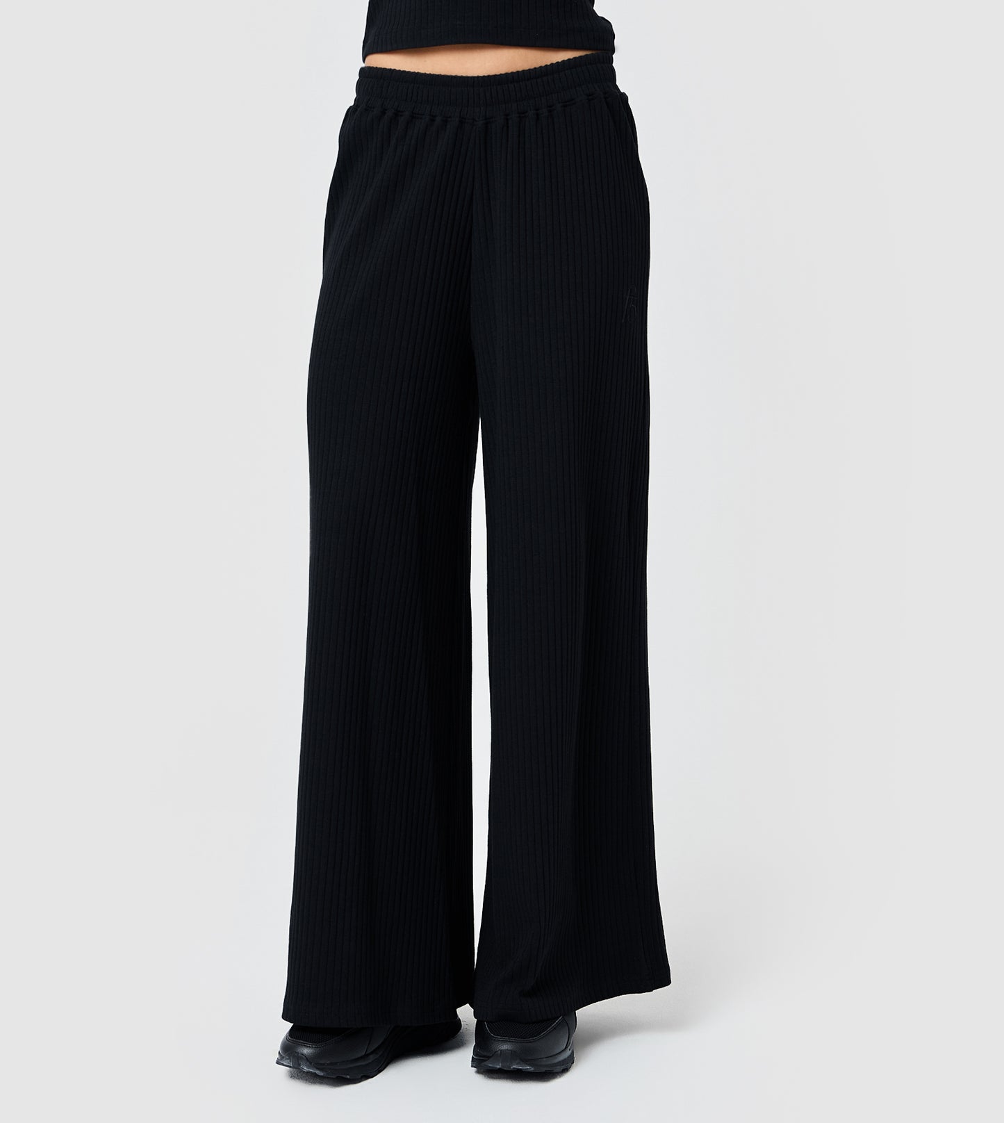 F5 Wide Leg Ribbed Pants