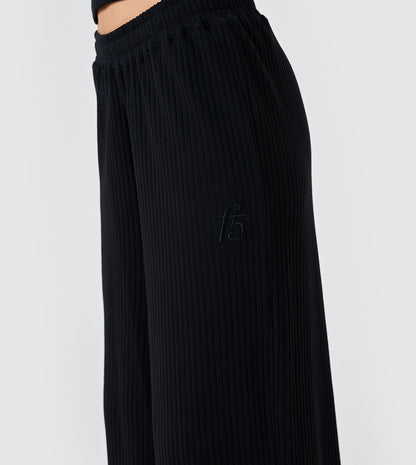 F5 Wide Leg Ribbed Pants