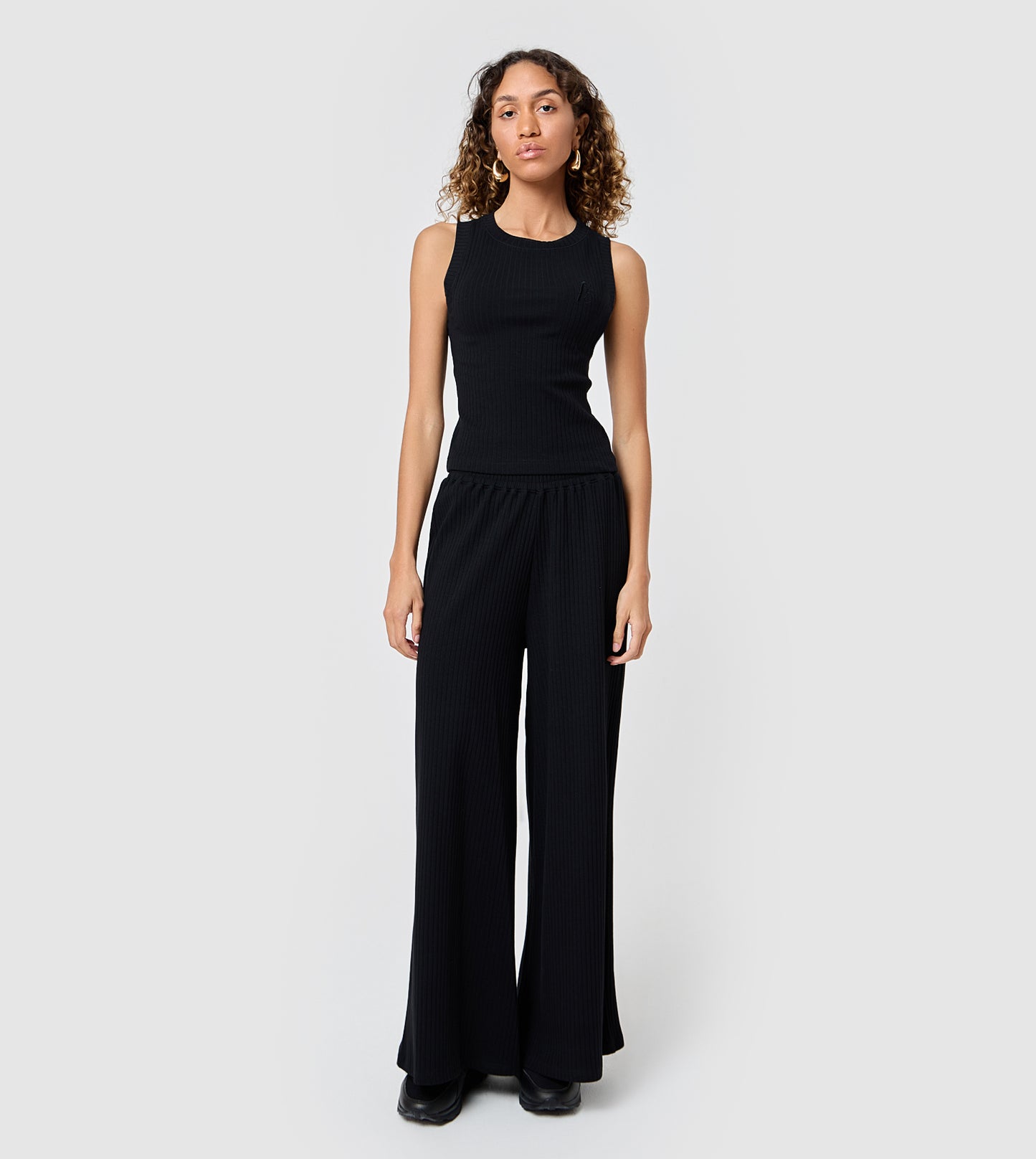 F5 Wide Leg Ribbed Pants