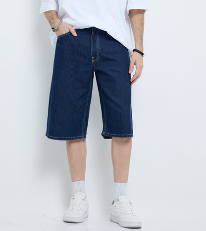 MEN'S DENIM SHORTS - BLUE