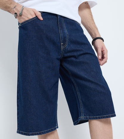 MEN'S DENIM SHORTS - BLUE