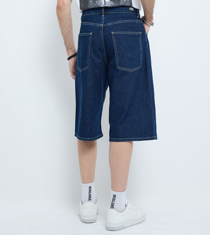 MEN'S DENIM SHORTS - BLUE