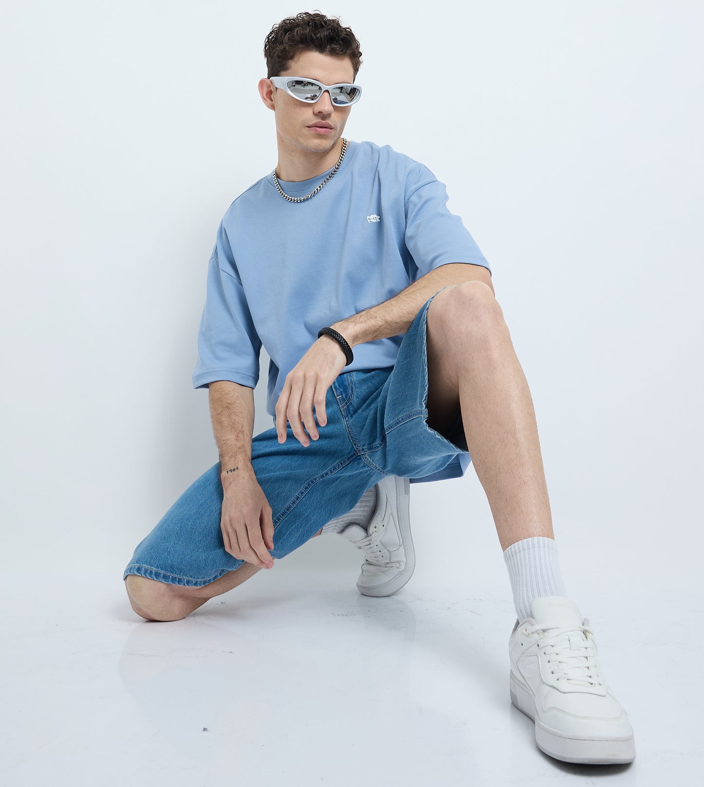 Relaxed Fit Denim Shorts
