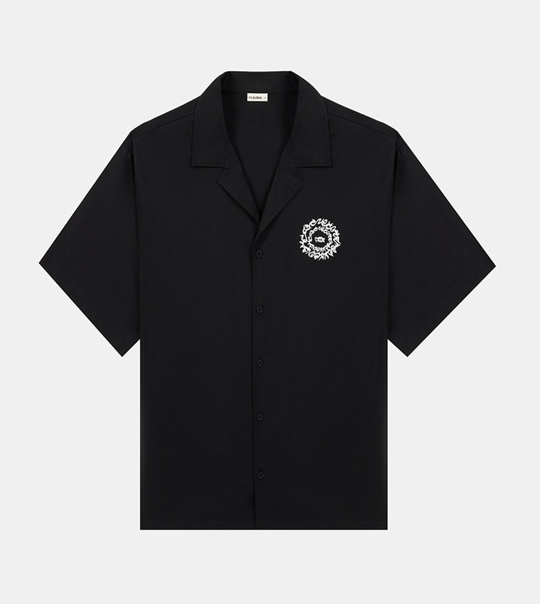 MEN'S  SHORT SLEEVE SHIRT - BLACK