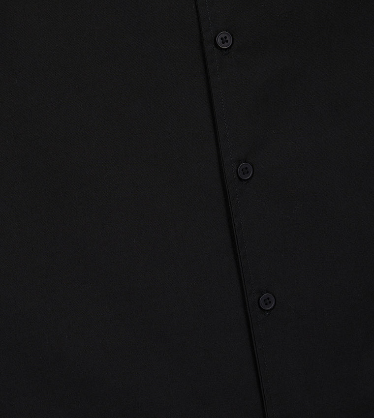 MEN'S  SHORT SLEEVE SHIRT - BLACK