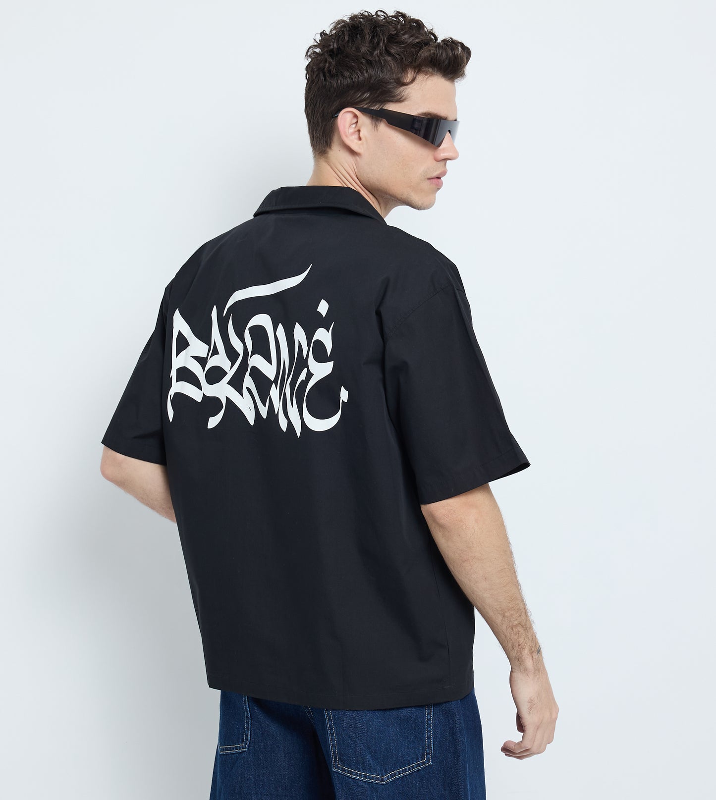 MEN'S  SHORT SLEEVE SHIRT - BLACK