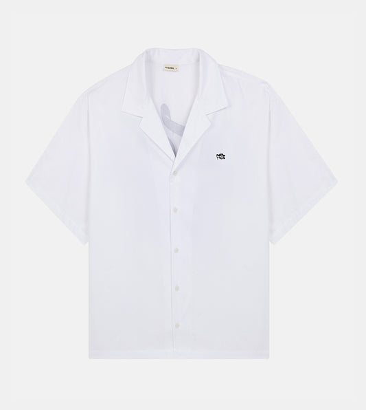 MEN'S  SHORT SLEEVE SHIRT - WHITE