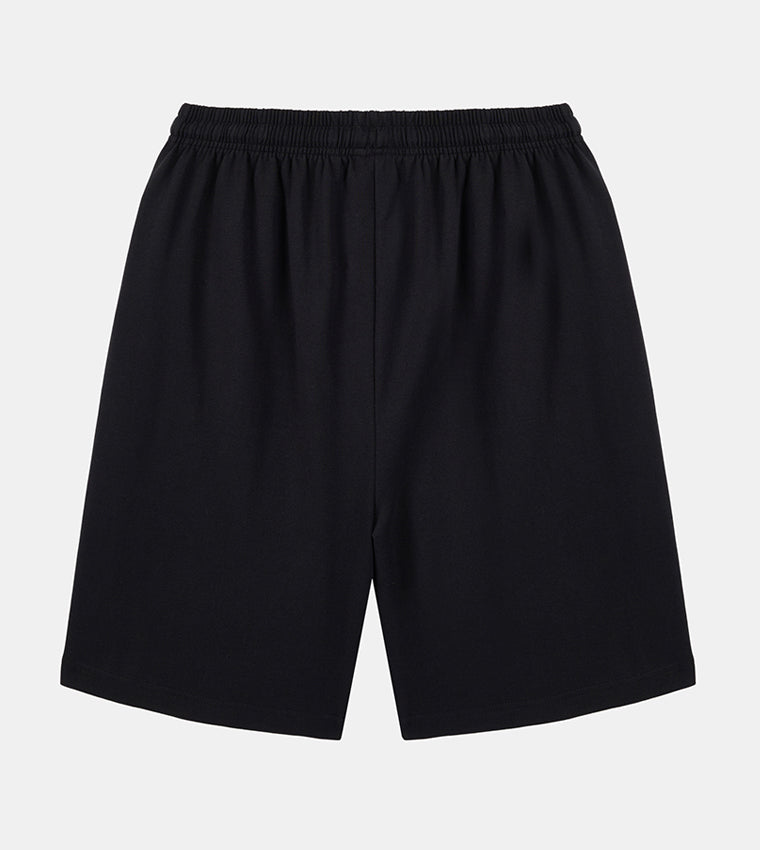 MEN'S  KNIT SHORTS - BLACK