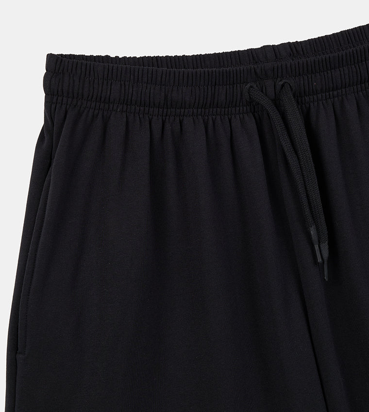 MEN'S  KNIT SHORTS - BLACK