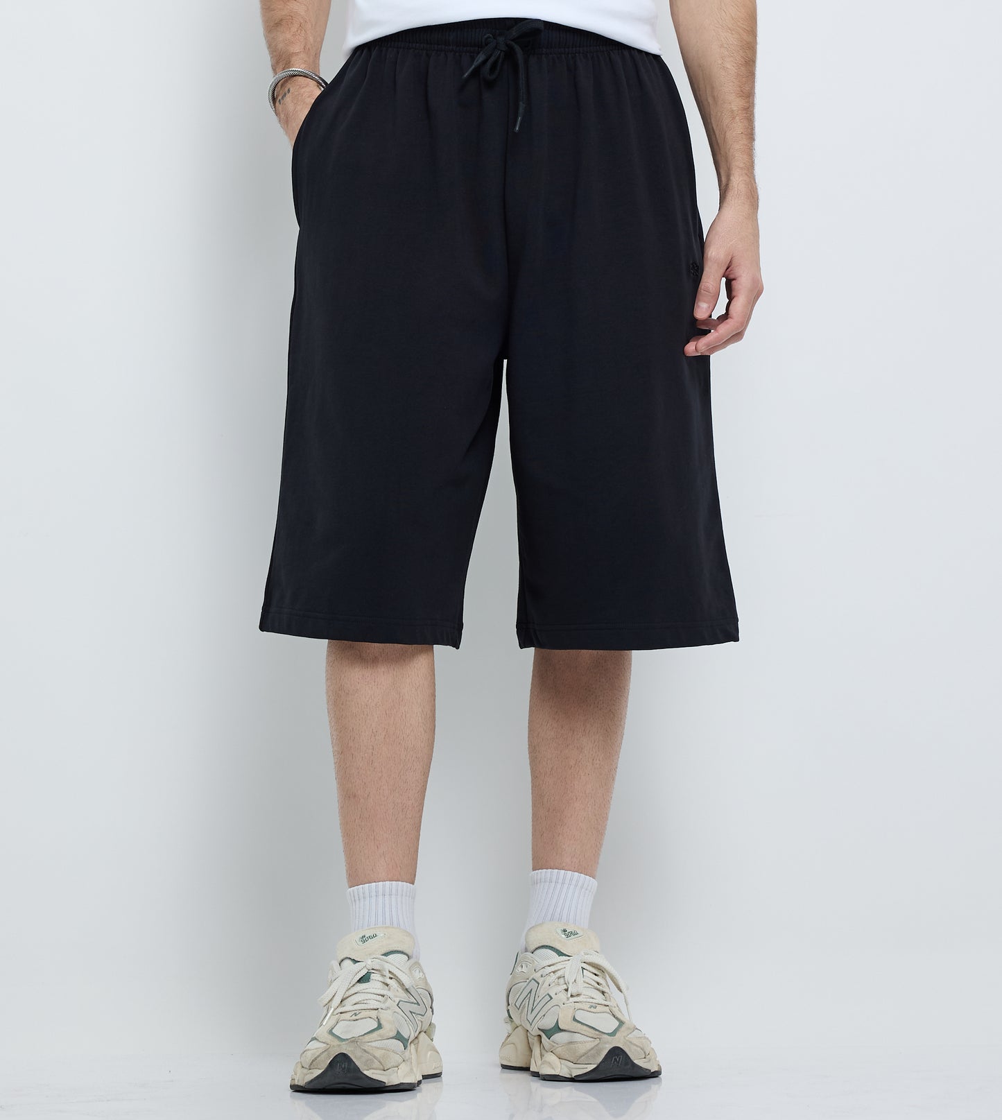 MEN'S  KNIT SHORTS - BLACK