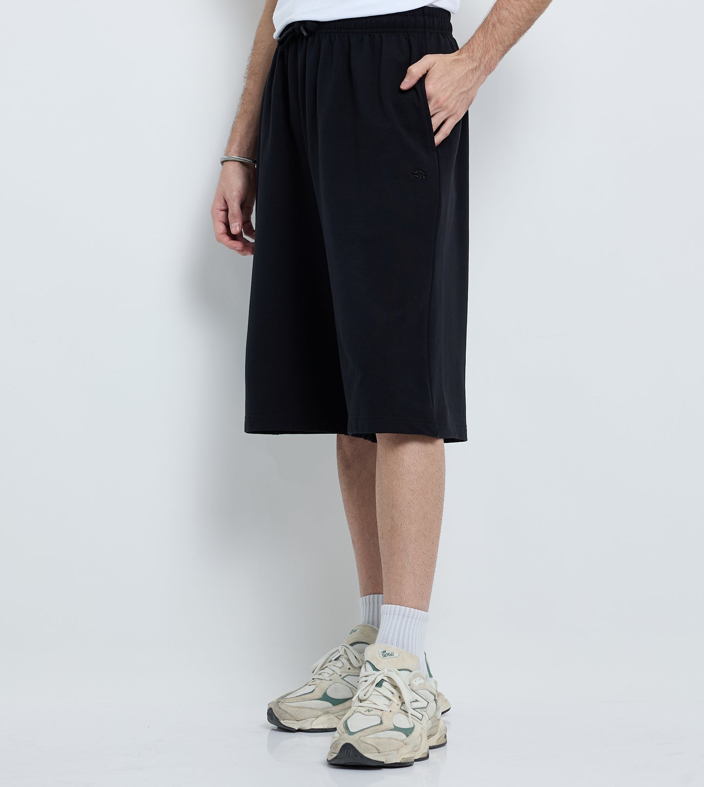 MEN'S  KNIT SHORTS - BLACK