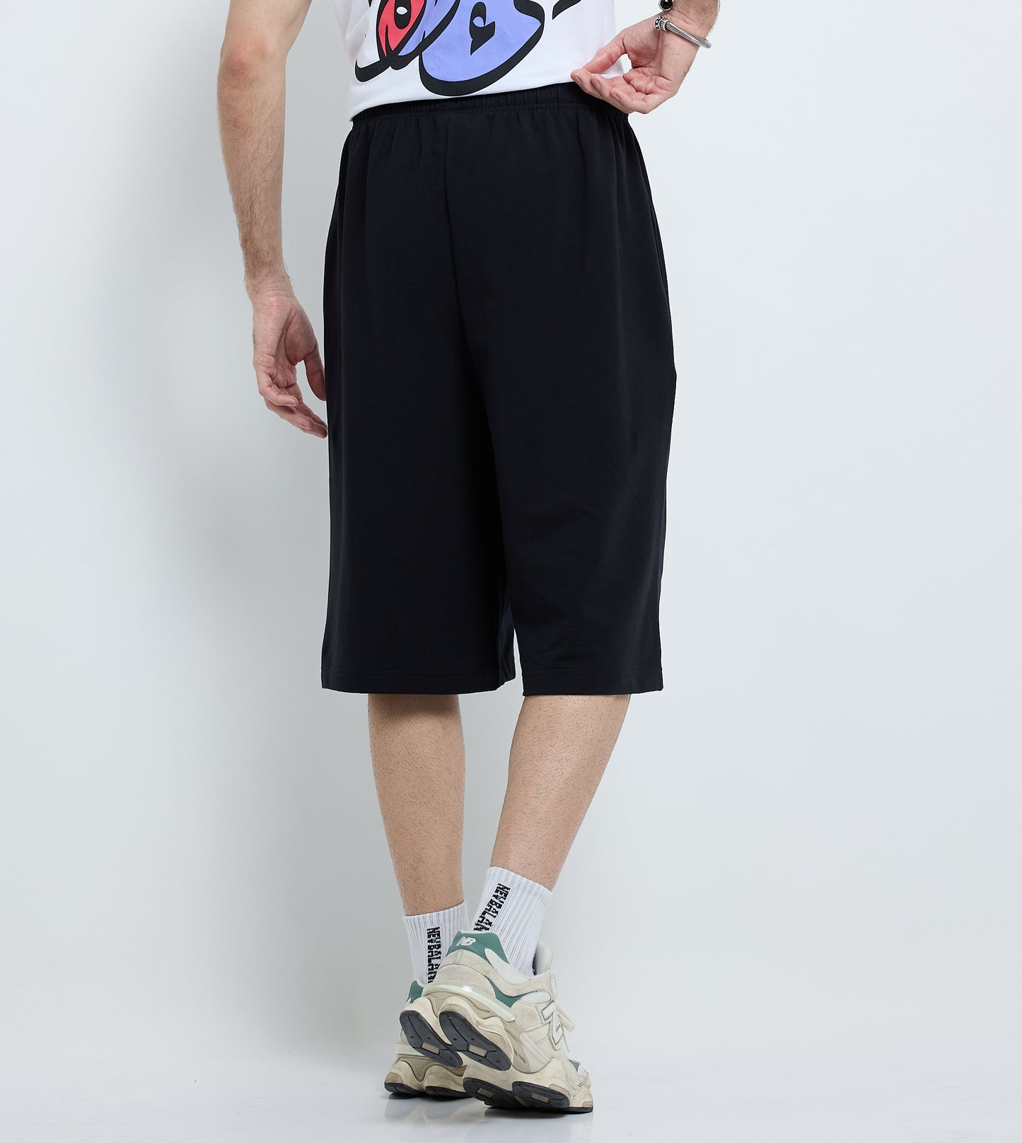 MEN'S  KNIT SHORTS - BLACK