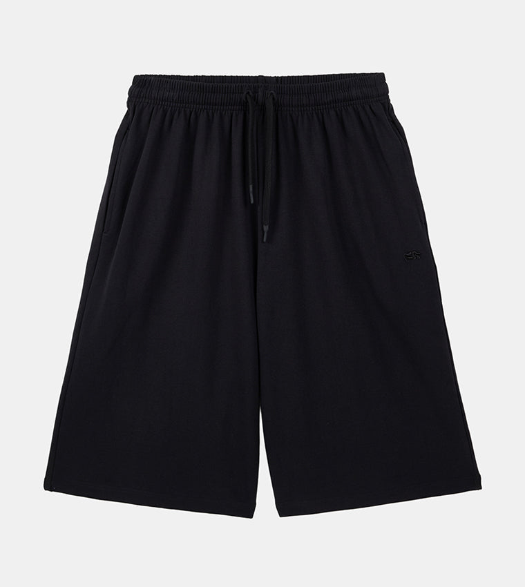 MEN'S  KNIT SHORTS - BLACK