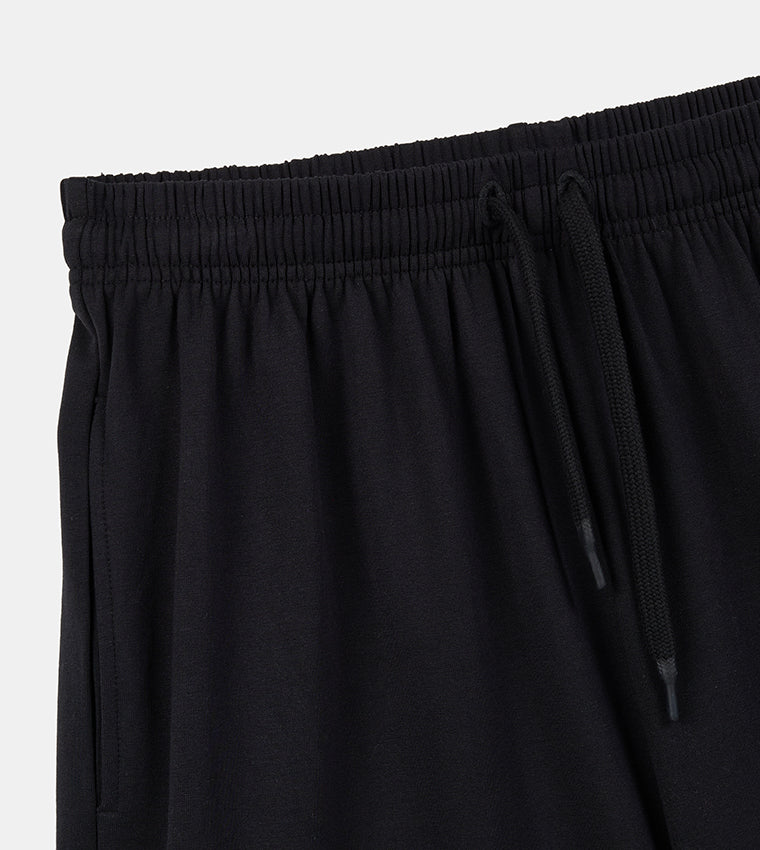 MEN'S  KNIT SHORTS - BLACK