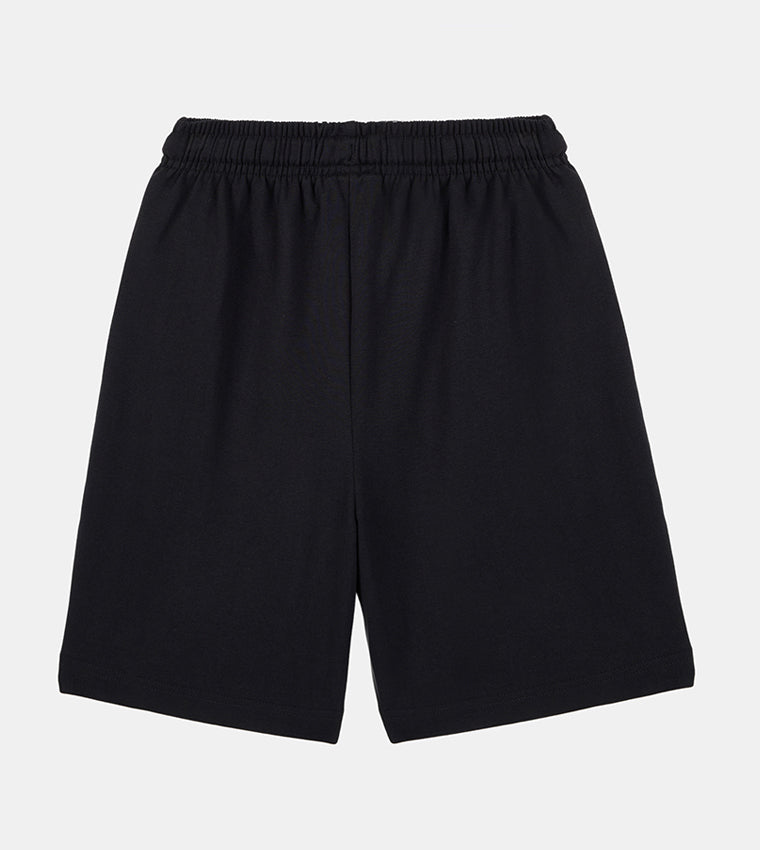 KIDS KNIT SHORTS - BLACK