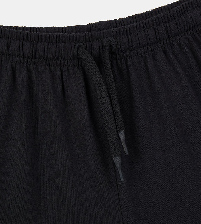 KIDS KNIT SHORTS - BLACK