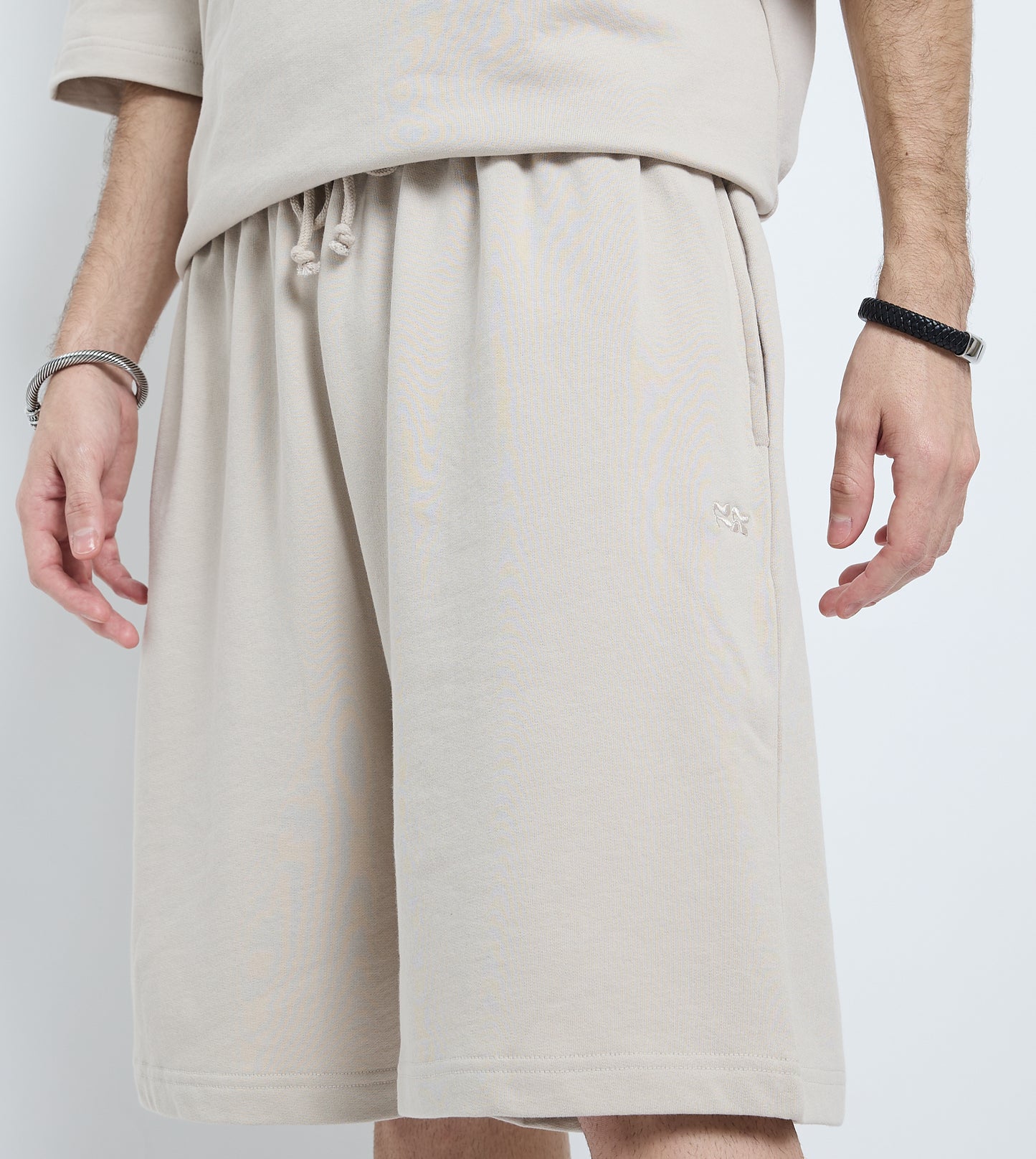 MEN'S  KNIT SHORTS - BROWN