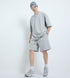 MEN'S  KNIT SHORTS - GREY MELANGE