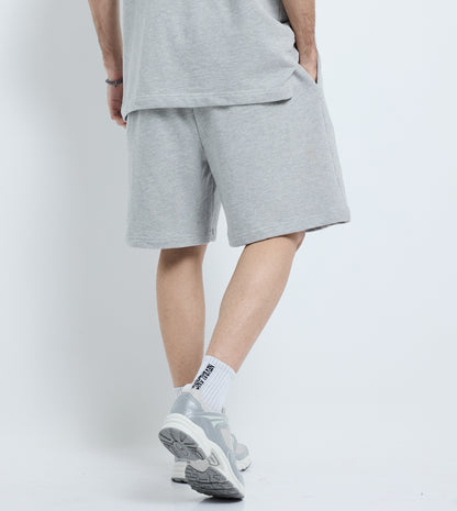 MEN'S  KNIT SHORTS - GREY MELANGE