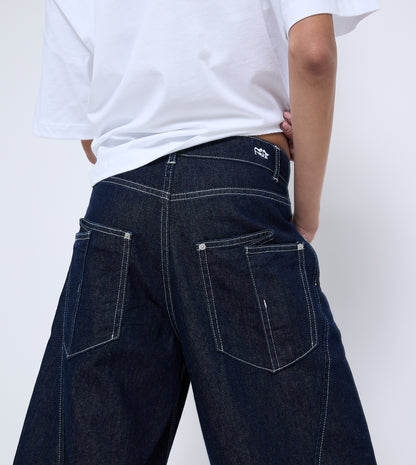 WOMEN'S  DENIM SHORTS - DARK BLUE