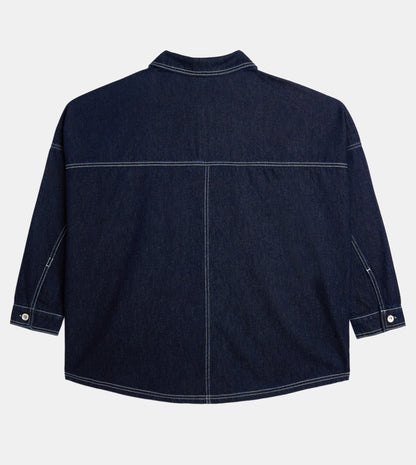 WOMEN'S DENIM JACKET - DARK BLUE