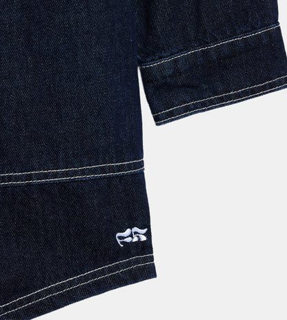 WOMEN'S DENIM JACKET - DARK BLUE