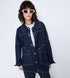 WOMEN'S DENIM JACKET - DARK BLUE